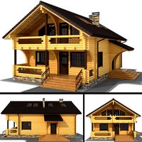 Log house - rounded log