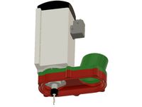 Dust shoe with magnetic attachment