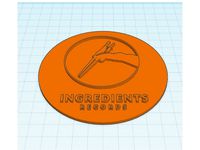 Ingredients Records logo coaster