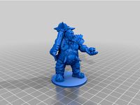 Ogre Mercenary with tree supports