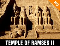 Abu Simbel Egypt Temple of King Ramses II King and Queen PBR