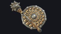 Fantasy Morgenstern and Round Shield