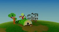 Cartoon House 3d model