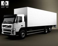 Volvo FM 6x2 Delivery 3D Model