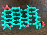 Movable, H-bonded polypeptide - print-in-place