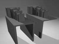 Drilling aid for 20 mm boards; 4/5/6mm