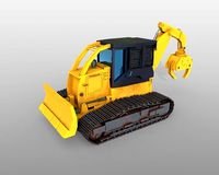 Track Skidder PBR Low Poly