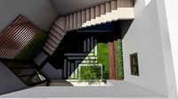 SMALL HOUSE COURTYARD DESIGN MODEL