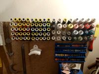 Wall spool holder and bobbin holder