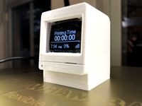 Mac Classic case for OctoPrint WiFi Printer Monitor (smaller screen)