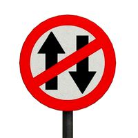 Vehicles Prohibited in both direction