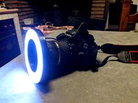 LED Flash Ring diffuser for macro photography - Reflex Canon EOS - 67mm diameter