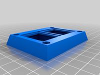 Parametric OpenSCAD Snap in Switch Mount Plate