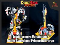 Transformers Volcanicus Ember Sword and Primordial Forge | 3D