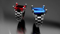 ring Rolex 14x12mm Zircon | 3D
