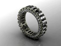 Baguete alyans ring1 | 3D