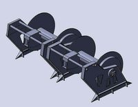 Fishing trawler winch  | 3D