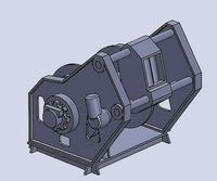 Small winch fishing trawler | 3D