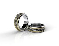Rope Braided Ring Band | 3D