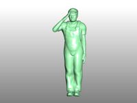 Figurine of a man in a cap. Scale 1:30