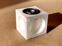 Calibration cube with bearing shells 30x30x30