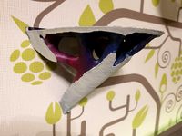 Topology optimized wall shelf