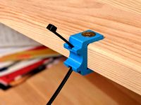 Cable holder for IKEA IVAR shelf