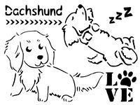 Dachshund stencil
