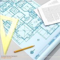 Architect desk set 3D Model