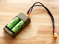 18650/18500 holder for charging with XT-60 connector