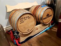 Double Barrel Rack - 5 gallon homebrew scale