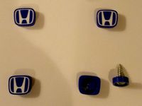 Honda logo license plate screw caps