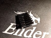 PLA temp tower CURA Ender 3 pro