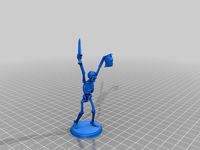 Skeleton with severed head