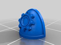 Cog Shoulderpad for Space Soldiers