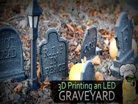 Graveyard Lights with automatic LED Lights