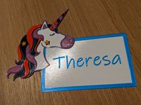 UNICORN Name Tag - multicolor singleextruder