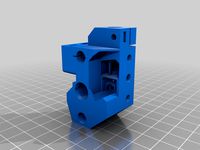 Prusa MMU2 Selector Fixed with Window for stock magnet