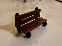 Playmobil bench seat for playground