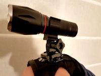 Flashlight adapter on GoPro stands