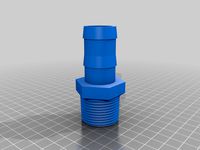 1" Male NPT to 1" Poly Pipe Hose Barb