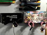 Wall Mount for Hit Box and Smash Box controllers With Cable Hangers