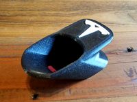 Tesla Charger Organizer with separate logo insert and nub