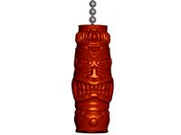 Tiki Pull Ball Chain, Keychain Knob | Handle | Fob | Finials