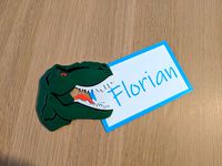 T-REX Name Tag - multicolor singleextruder