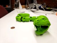 Ball-Joint Basilisk Snake Print