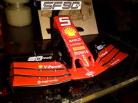 ferrari sf90 frontwing nosecone display stand