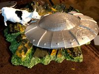 Crashed UFO and Cow