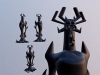 Aku - Full Figurine - Samurai Jack Fan Art