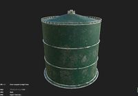 Industrial tank01 Low-poly 3D model